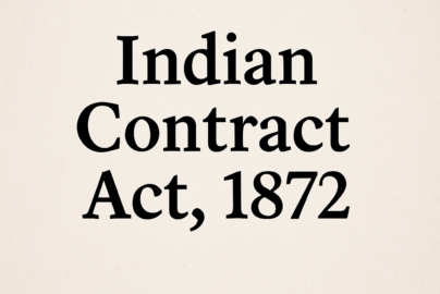 Indian Contract Act, 1872, Section 1-5 Explained
